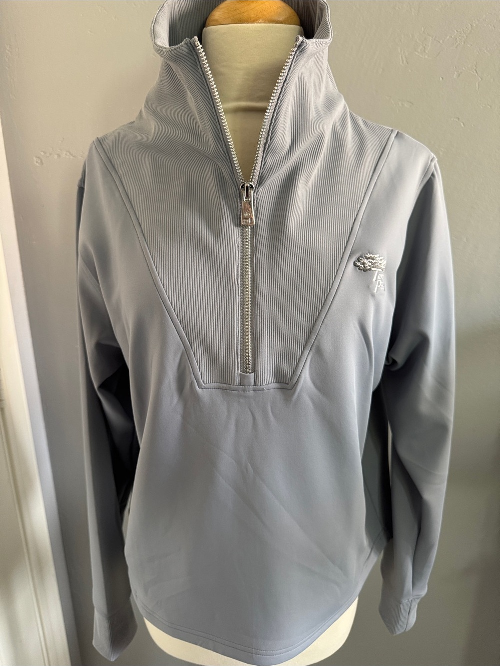 NWT Greyson x Torrey Pines Golf Soleil 1/2 Zip Pullover Medium Bluestone